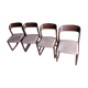 4 chaises traineaux Baumann