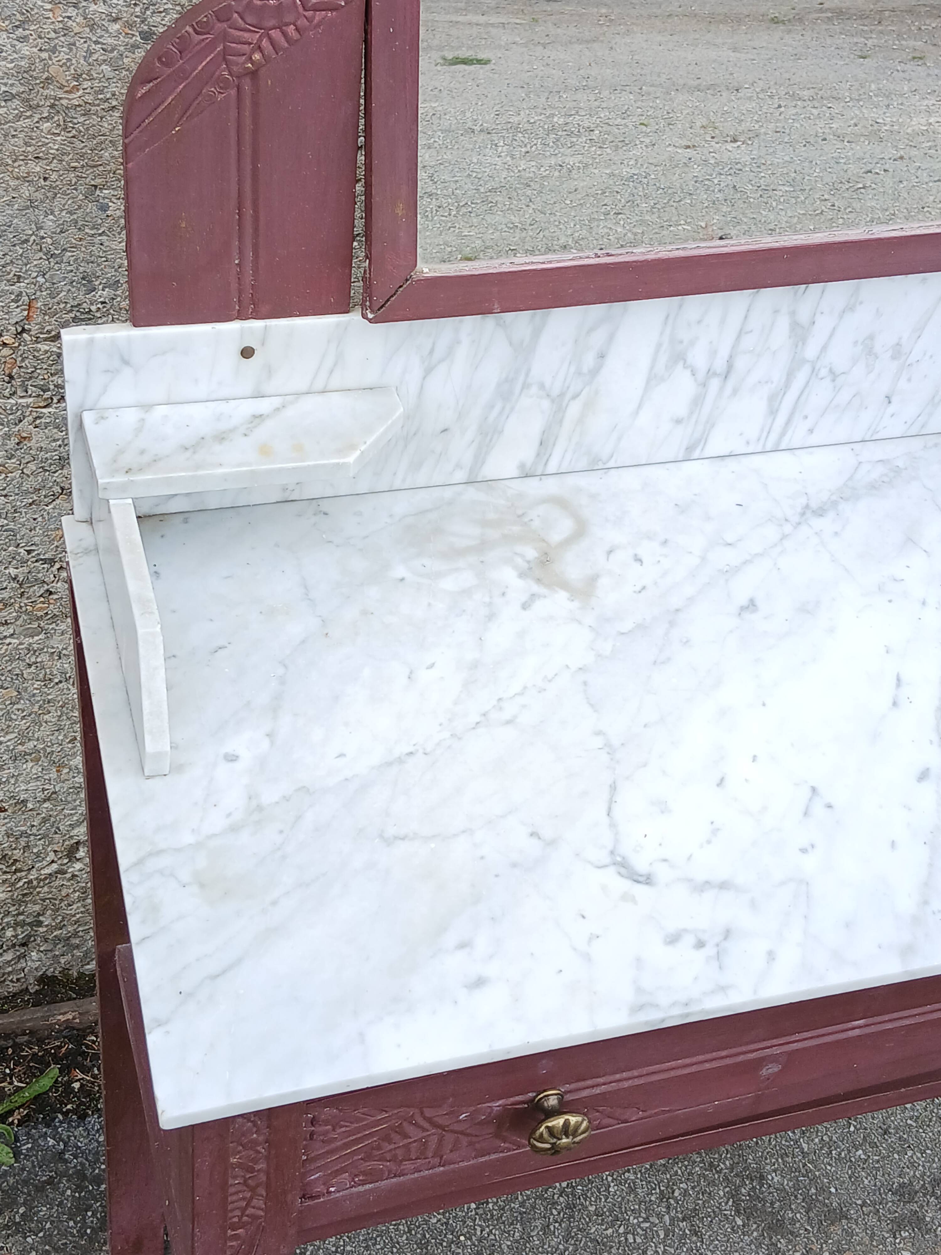 Art Deco marble dressing table