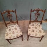 Pair of finely carved chairs
