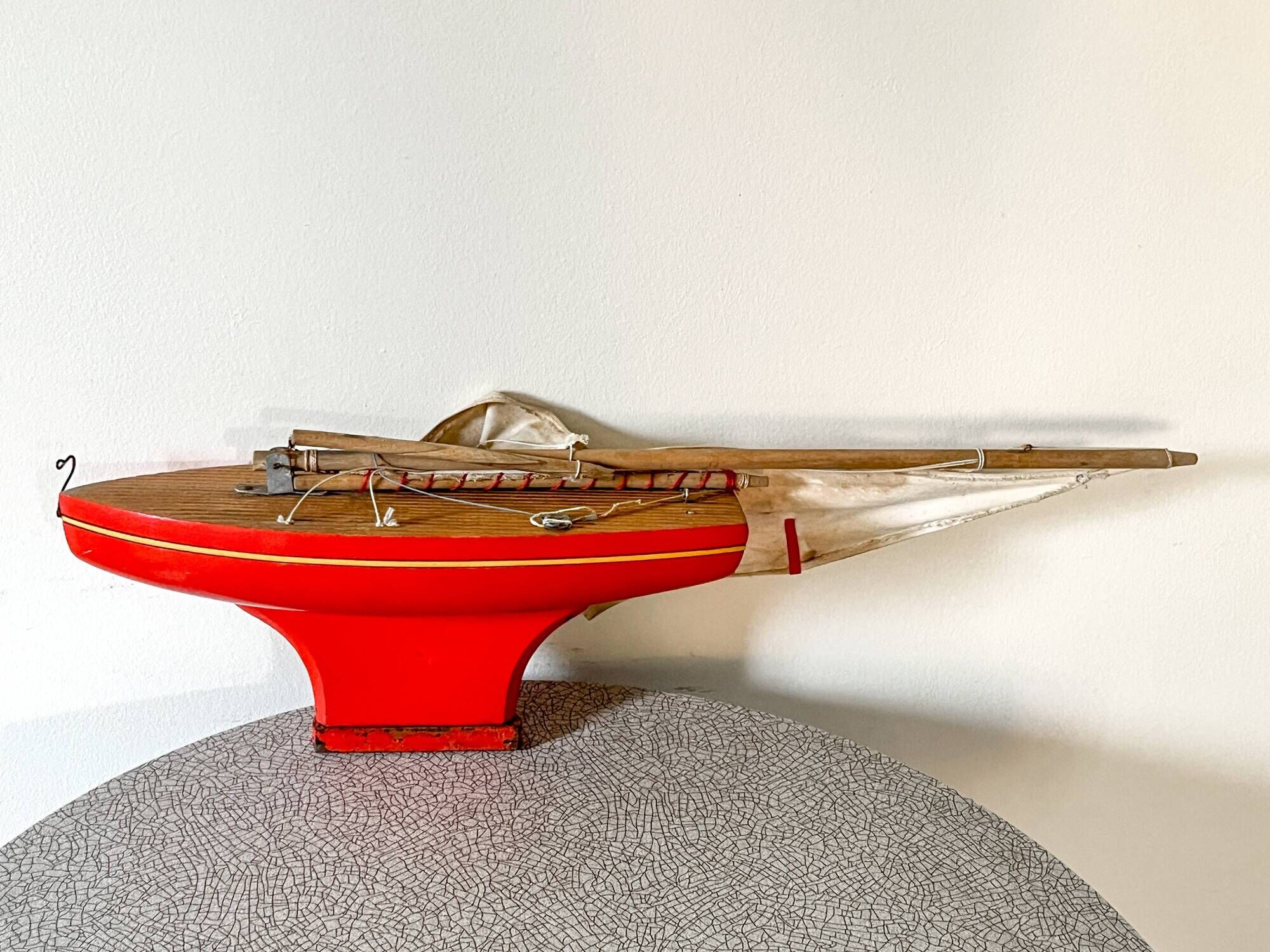 Tirot model 401, vintage toy, French brand basin sailboat