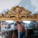 Miroir feuille d'or - 170x112cm