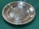Round silver-plated metal tray Christofle Malmaison model