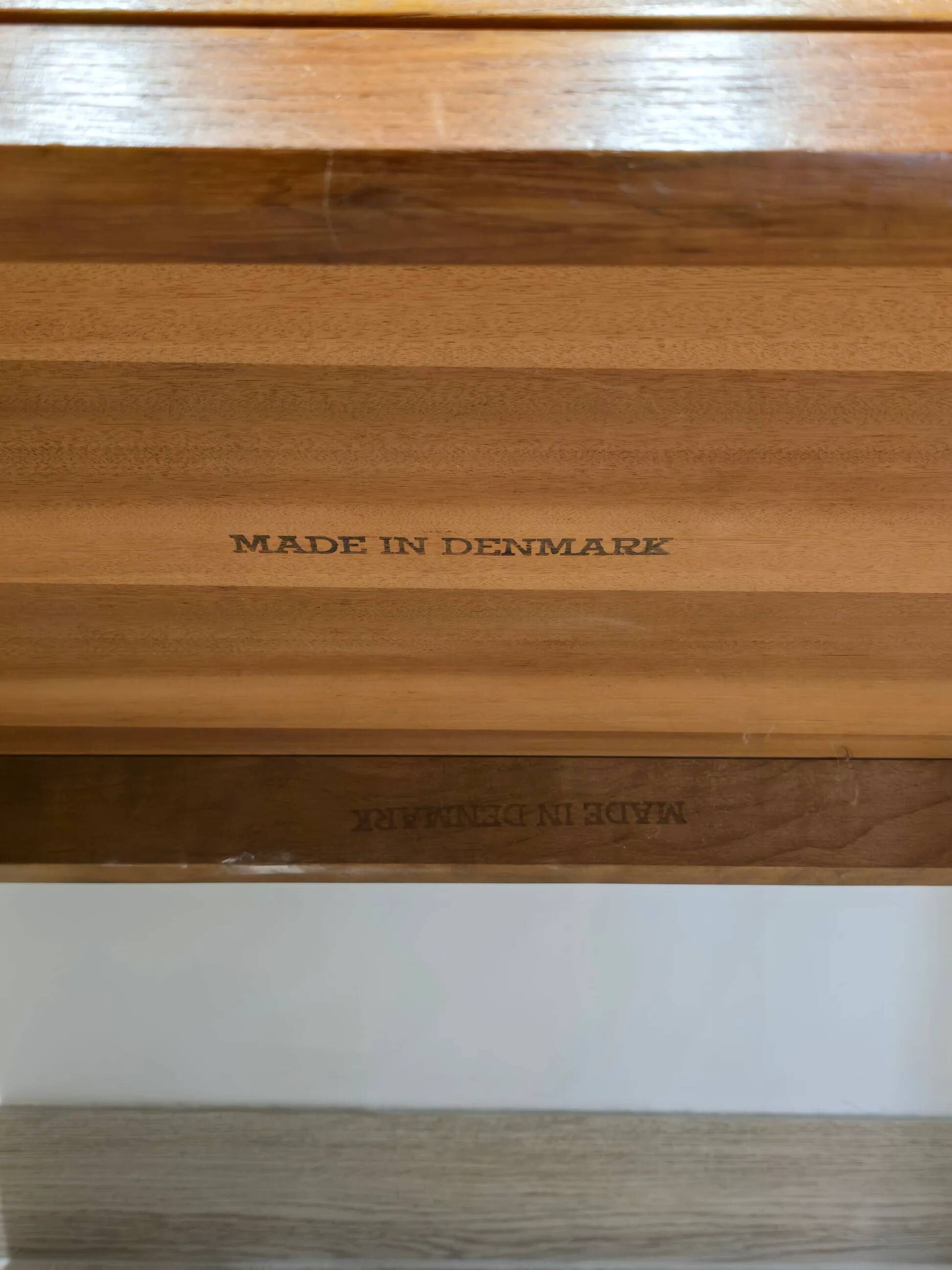 Scandinavian teak bedside table – made in Denmark – 1960s