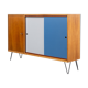 Enfilade bois de noyer portes colorée restauré 150cm