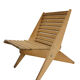 Wooden garden chair folding from the 70s in the Netherlands