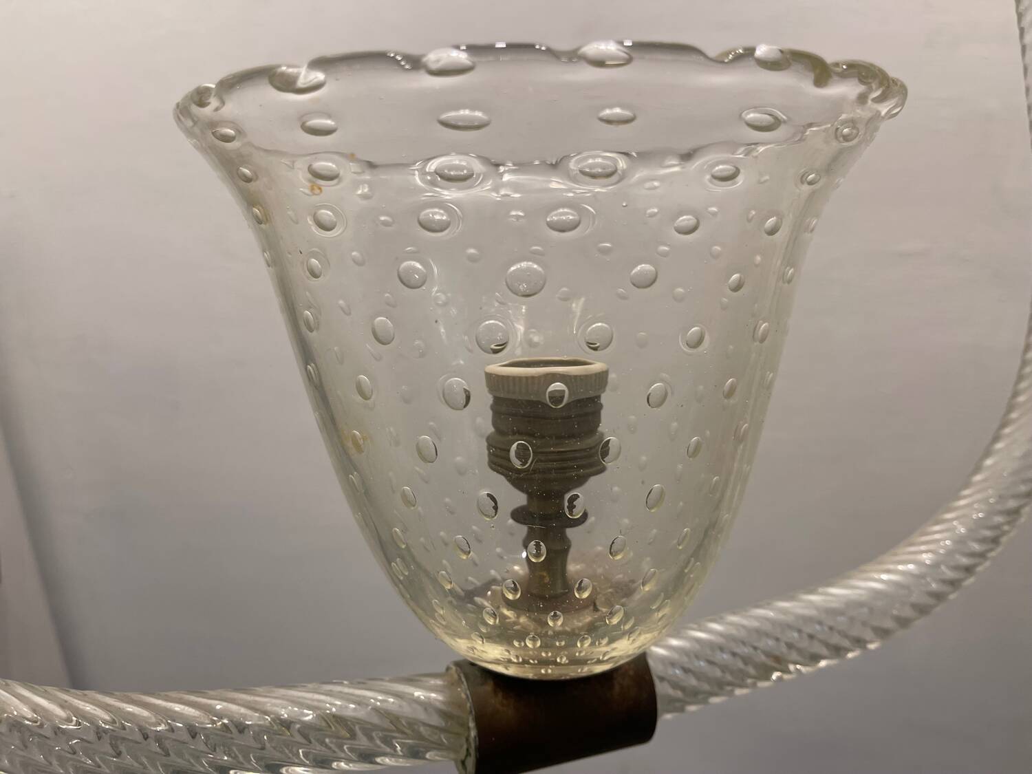 Barovier Murano Glass Light Pendant 1940’s