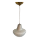 Glass and brass pendant light