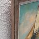 Large oil on canvas "Mediterranean Sea" signed Louis Audrey