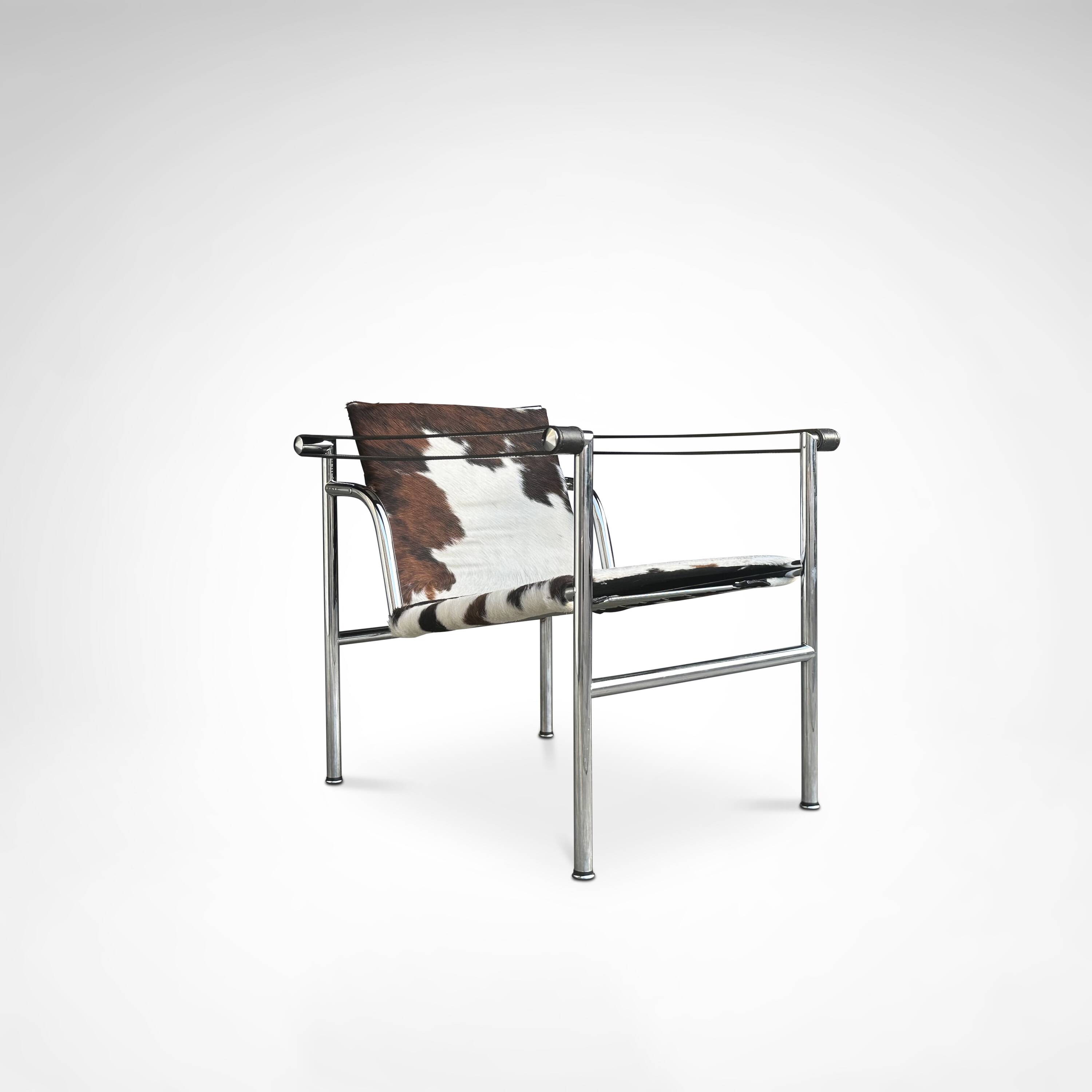 LC1 ponyskin armchair by Le Corbusier et al for Cassina 1980s