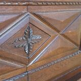 Imposing Basque furniture with regional crosses and original central door - 20th century