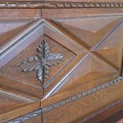 Imposing Basque furniture with regional crosses and original central door - 20th century