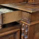 antique solid walnut furniture finely carved, in Renaissance style