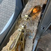Henri Fernandez - Pair of Sauterelles model lamps or wall lights