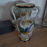 Vintage Belgian ceramic vase M Depose Style Hubert Bequet