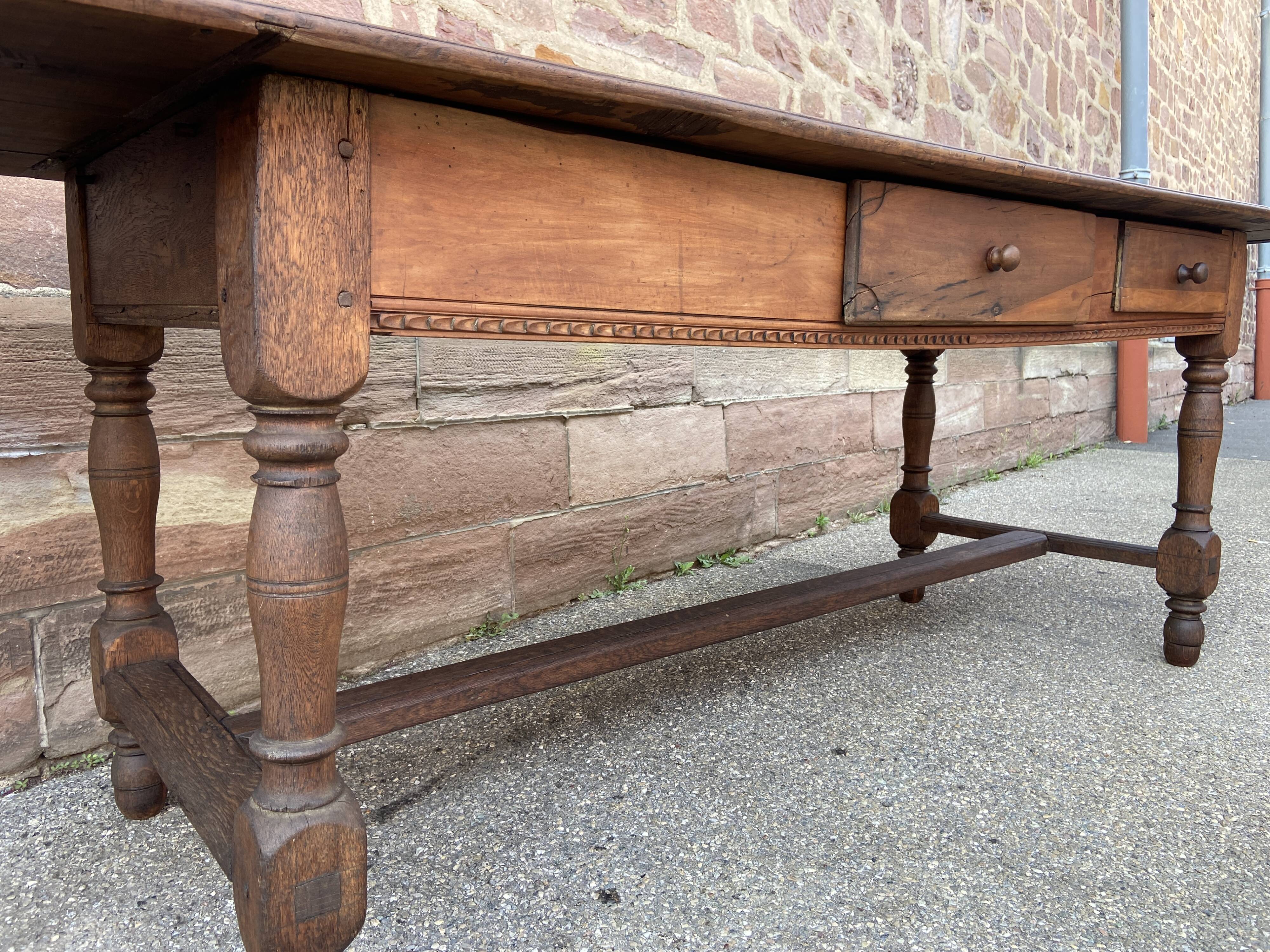 Large antique farmhouse table