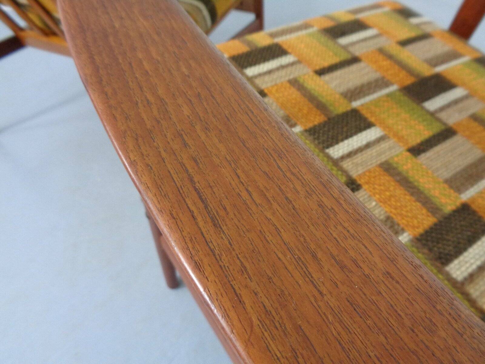 Danish Lounge Chair in Organic Teak by Hans Olsen, 1960s