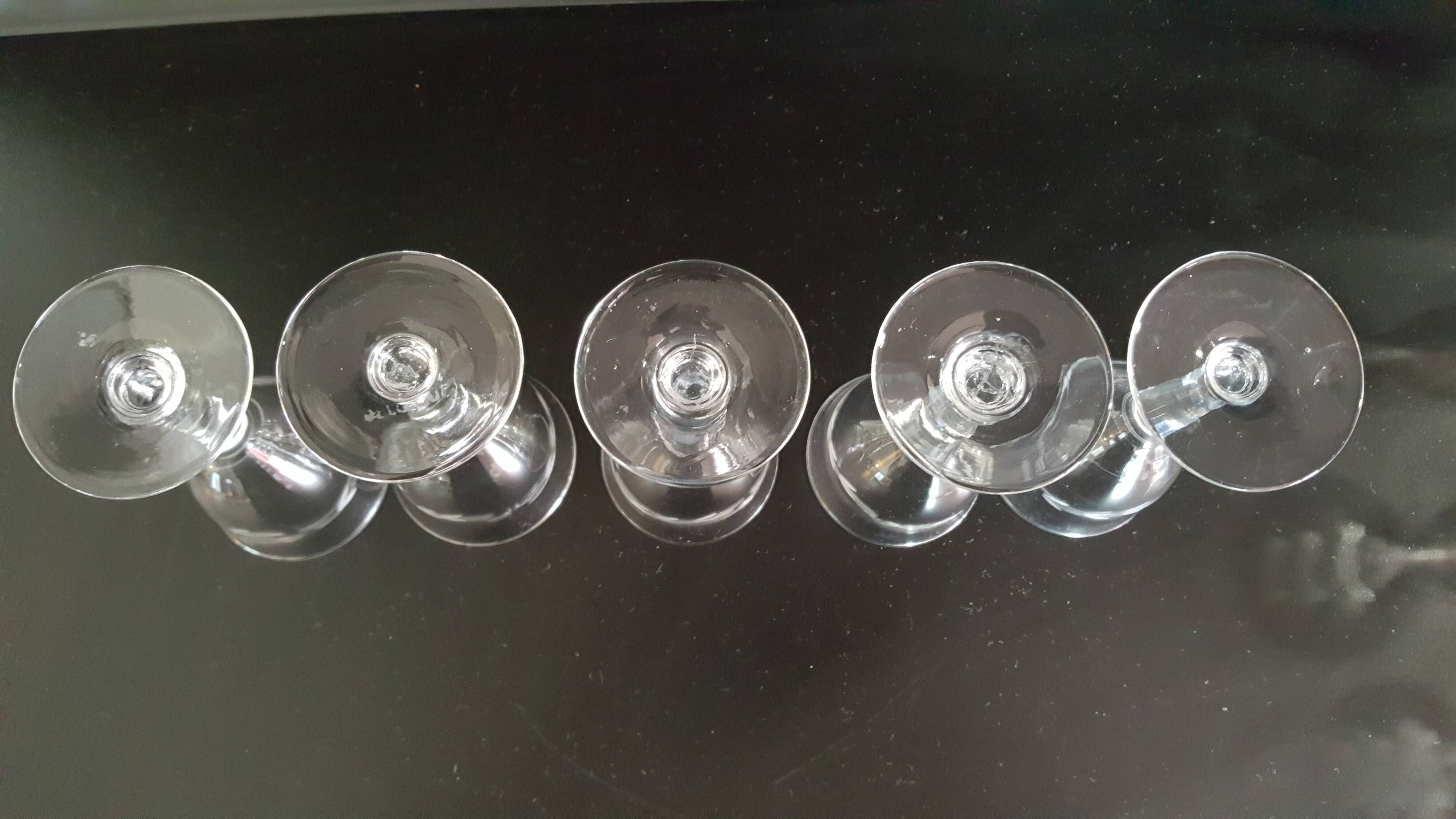 5 blown and chiseled former glasses