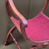 Dagobert oak armchair, new upholstery