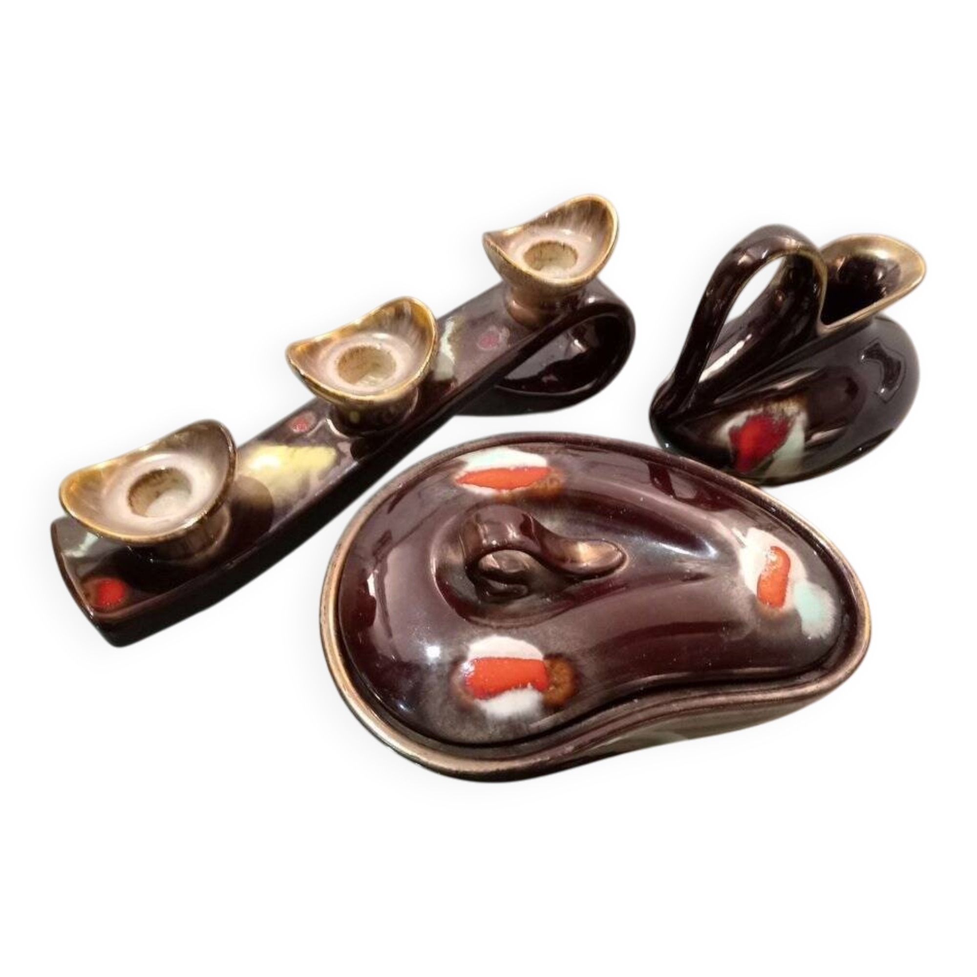 Three-piece set by Carstens Tönnieshof, 1950s, set of 3
