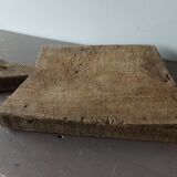 Old wooden cutting board, log