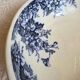 Large antique English basin A.B & Co May pattern – flow blue floral