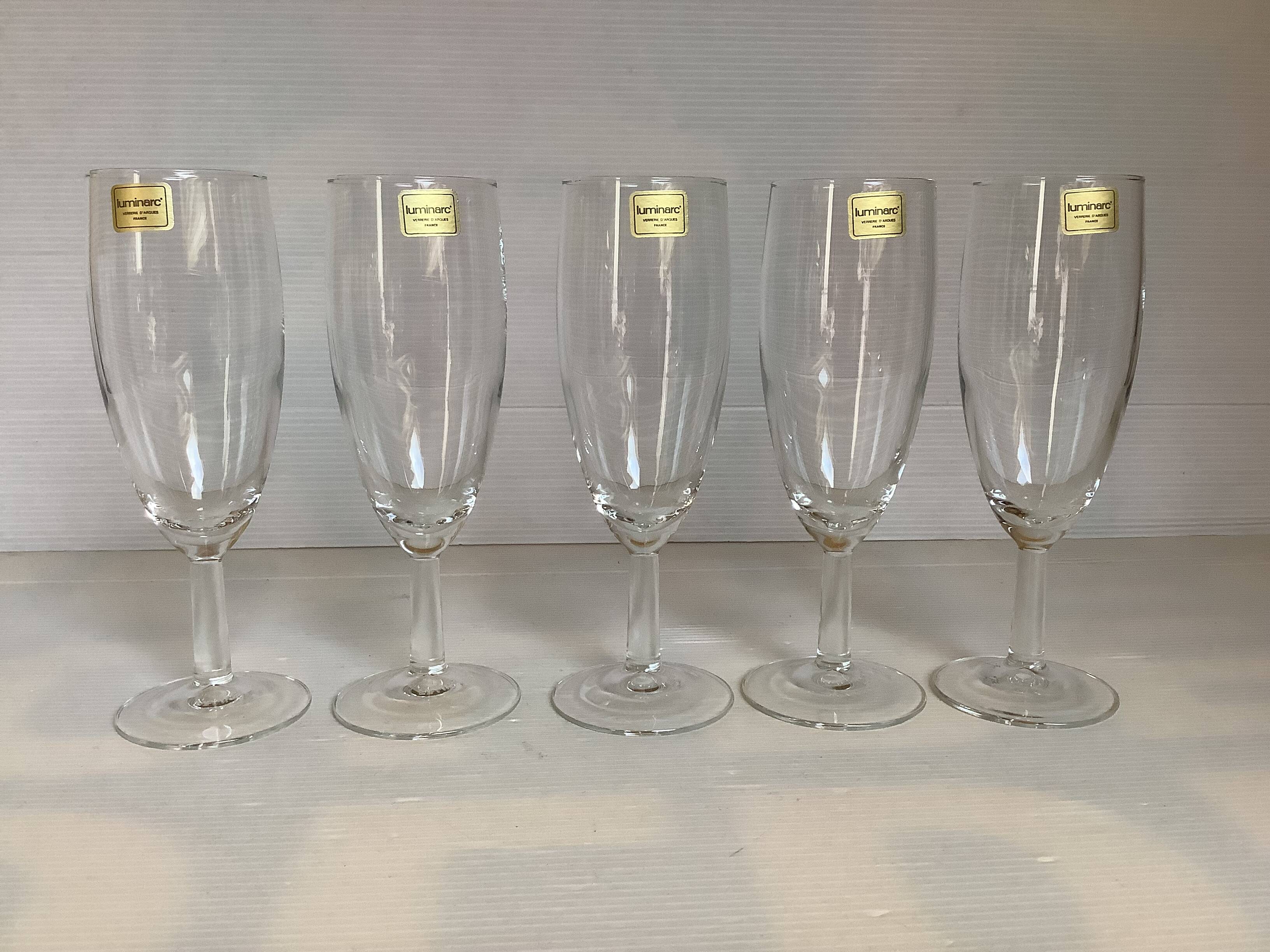 5 flûtes à champagne Luminarc