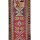 Vintage Turkish hallway rug 87x510 cm
