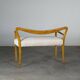 Benches Attributed to Guglielmo Ulrich, Blonde Maple & Bouclé, Italy 1940s