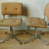 Pair of chairs 1970 Steelcase Strafor