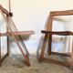 Pair of vintage folding chairs 1960's