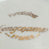 Bol vert pois blancs porcelaine Longchamp