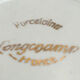 Bol vert pois blancs porcelaine Longchamp