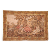 Vintage Rococo Jacquard landscape Rural-romantic Tapestry Aubusson Style