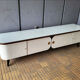 Vintage mid-century modern sideboard with rounded sides, germany 1960s