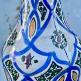 Antique Moroccan Ceramic Vase Signed - XXL Size