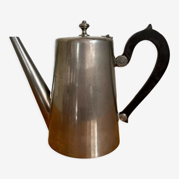 Cafetière Art Deco en métal argenté