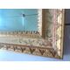 Venetian mirror in solid linden wood, hand-decorated
