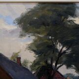 Gustav Berlin, Swedish painting, Oil on Panel, 1967