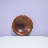 Vintage wooden bowl on foot