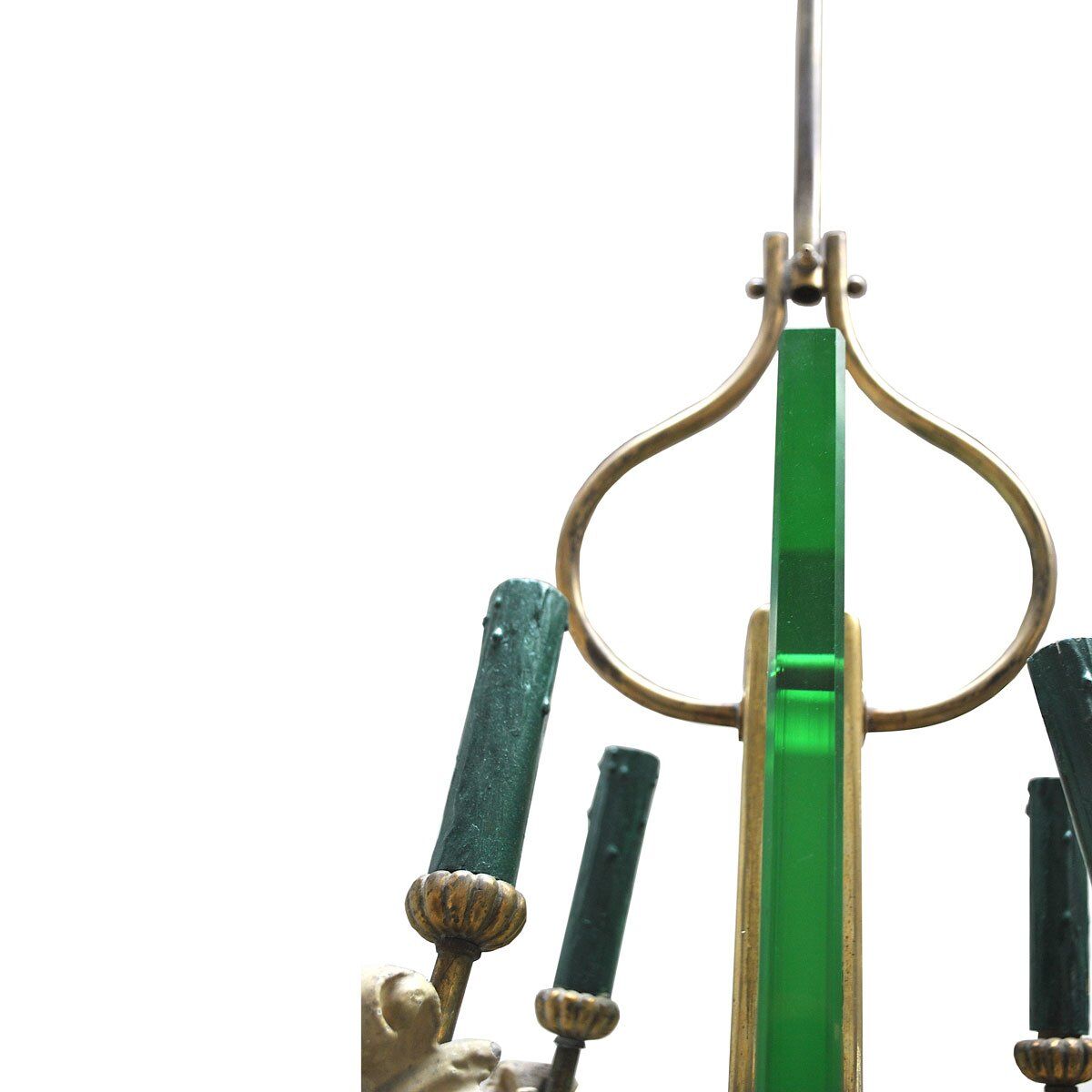 Suspended lamp in the style of Pietro Pietro, Italy, 1940s.