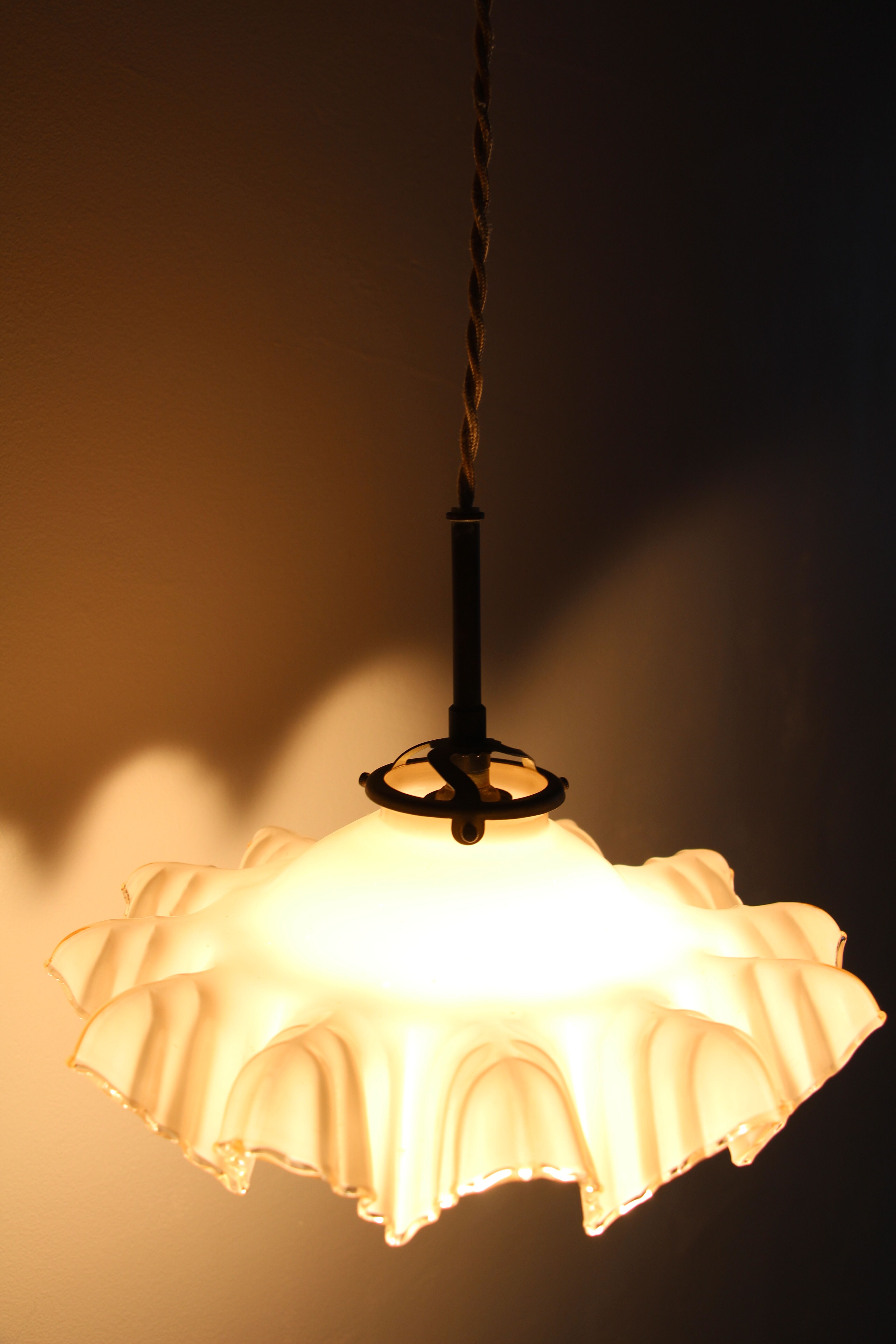 Opaline pendant light from the 60s