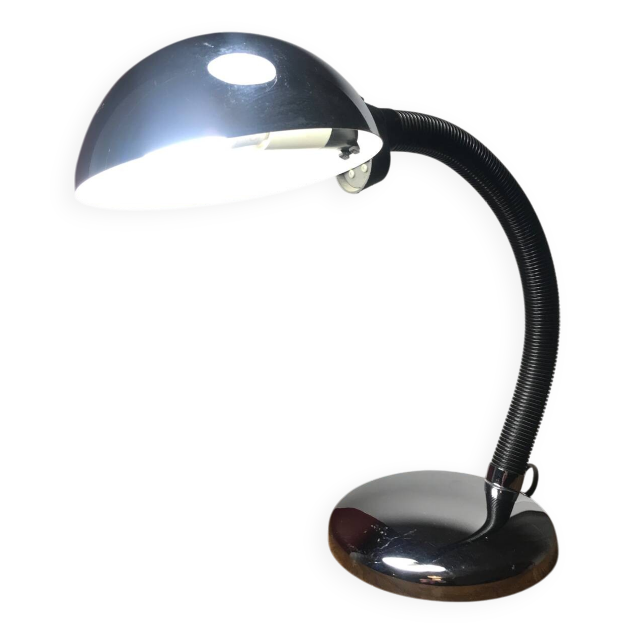 Lampe cobra chromée années 70
