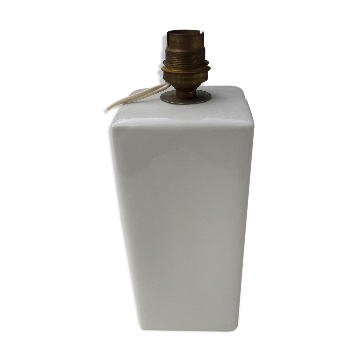 White porcelain lamp foot