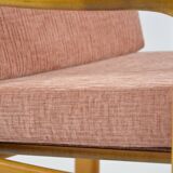 Pink knoll armchair