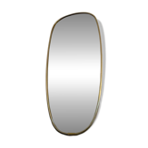 Miroir avec cadre doré, années 1970