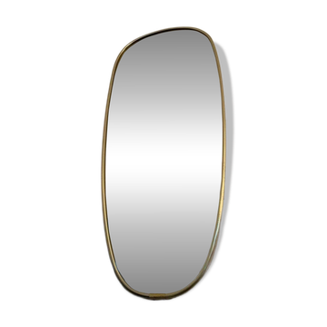 Miroir avec cadre doré, années 1970