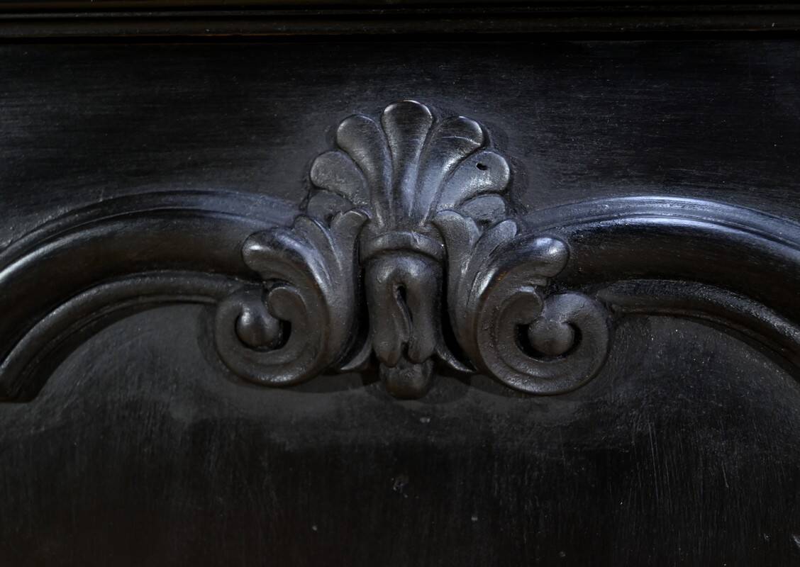 Sideboard of Blackened Oak Paneling, Regency style – Late 19th century