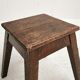 Low pine workshop stool, 1950
