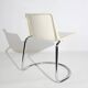 Vintage Alessia chair by Giotto Stoppino for Driade, Italy, 1970s – white ABS and chrome