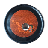 Ancient japanese plateau in stork lacquer